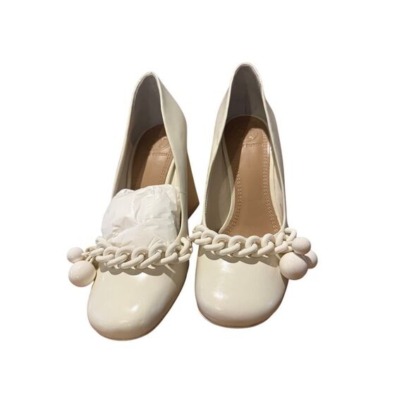 NWT Tory Burch Addison High Block Heel Pumps Sz. 5.5 - Picture 9 of 10